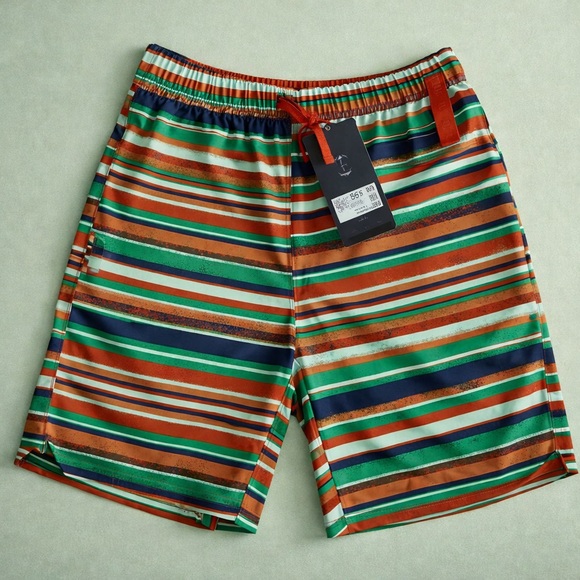 Fabletics Other - Fabletics The One‎ Short M Stripe Iron Earth Athletic Golf Training Multicolored
